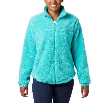 Columbia Jas Dames, Harborside II Heavy Weight Fleece Full Zip Blauw, 92QYMTZID